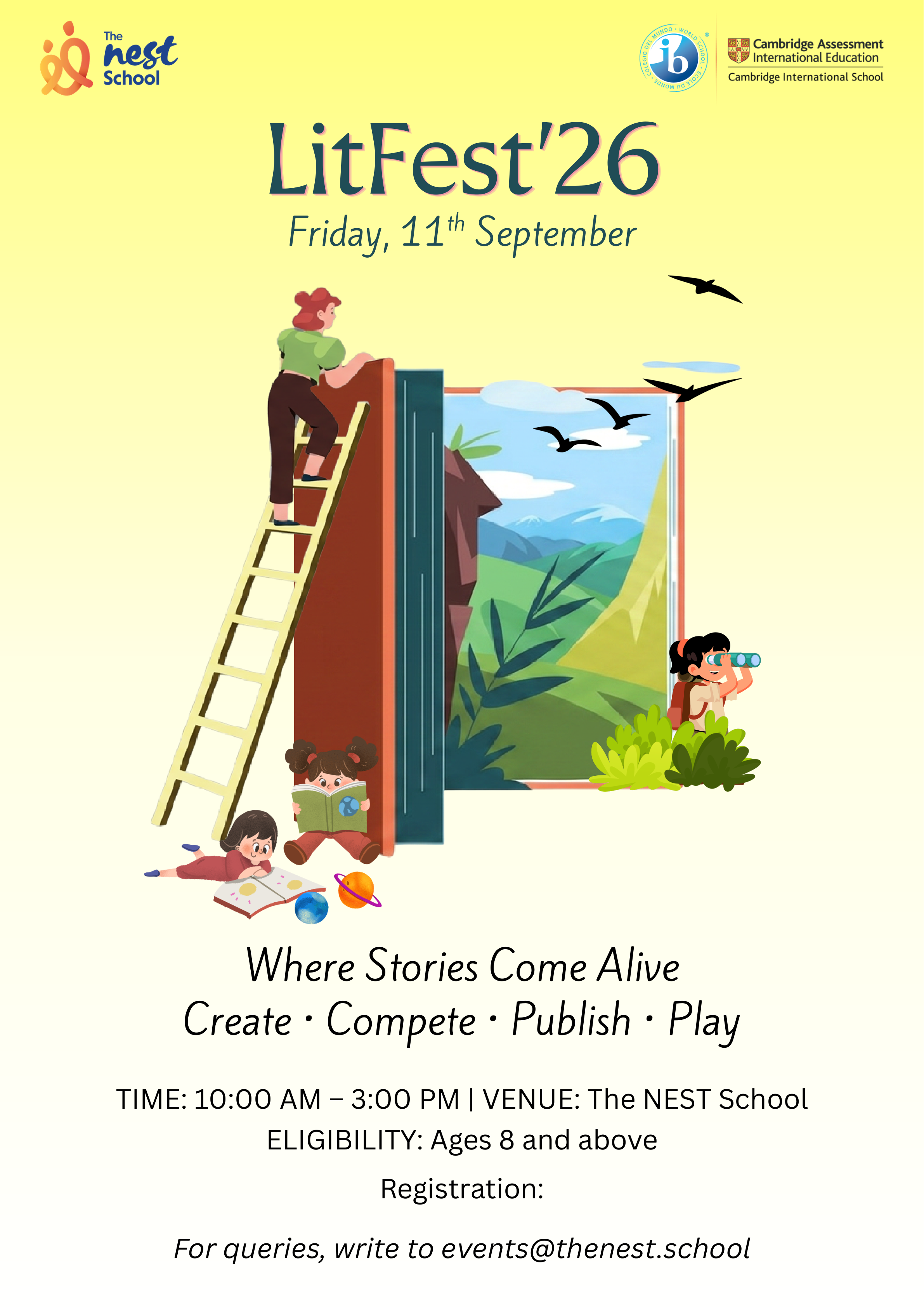 Official LitFest'26 poster